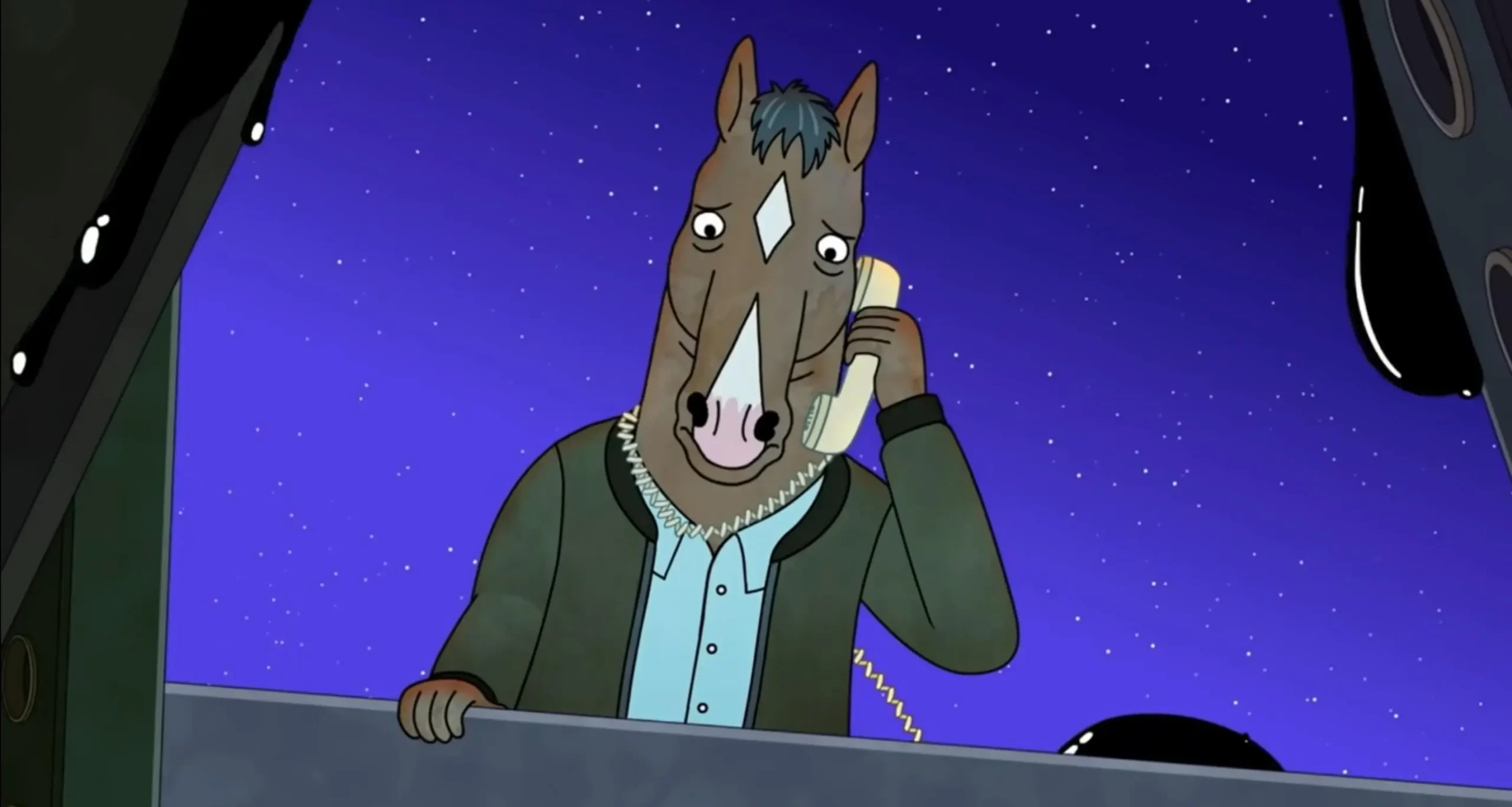 BoJack Horseman falando ao telefone