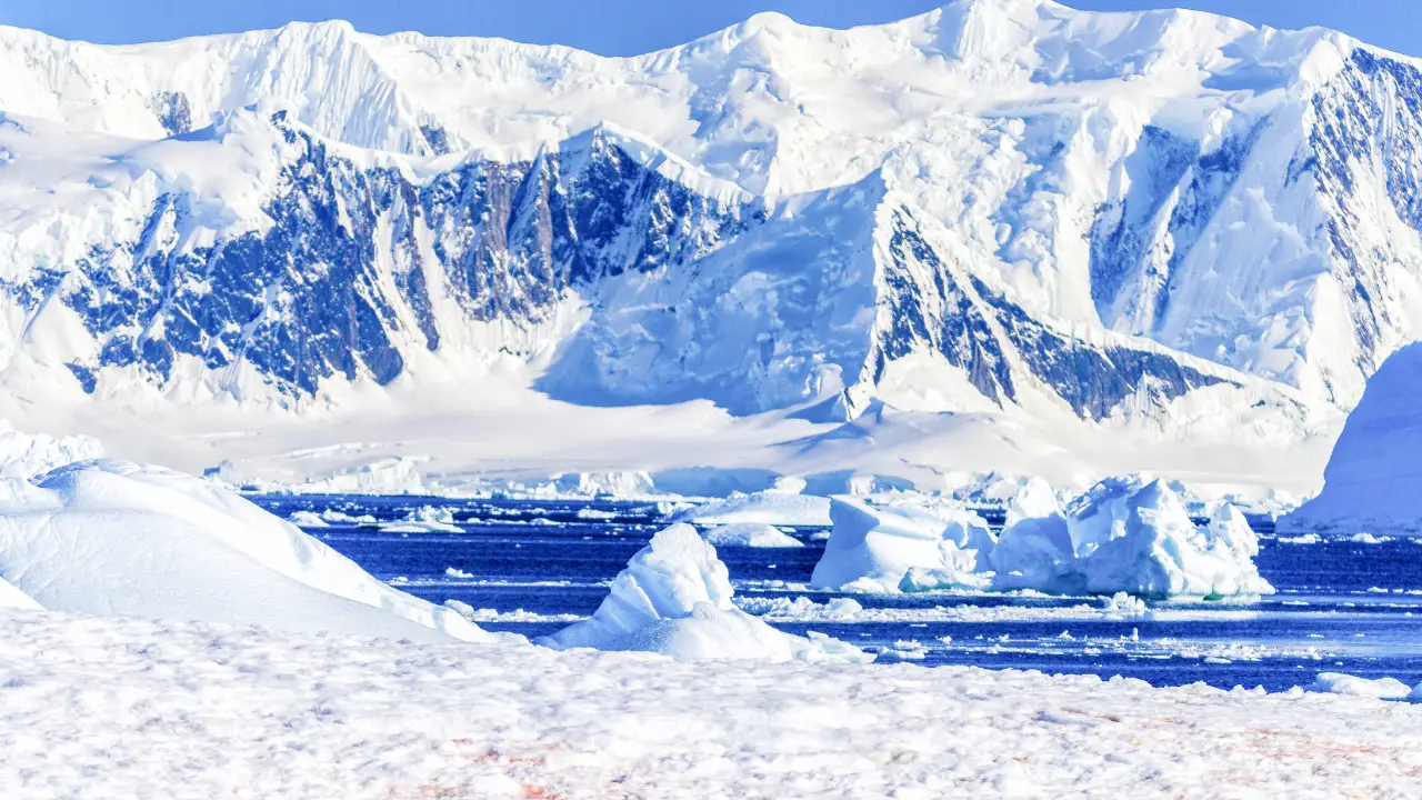 Geleiras da Antártica, lugar mais frio do mundo