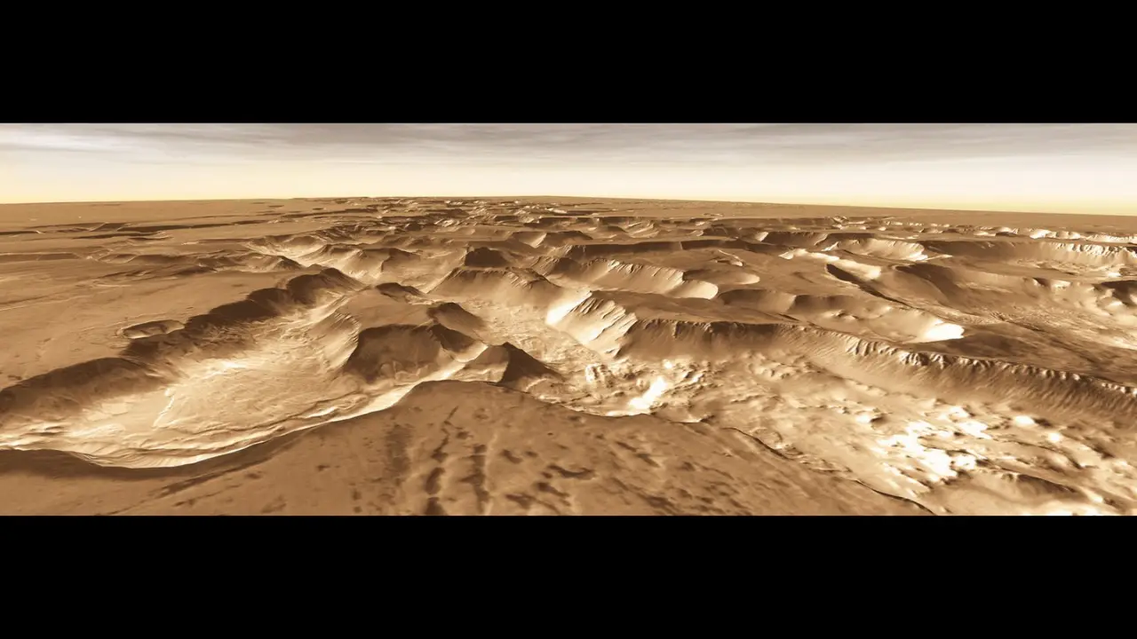 Noctis Labyrinthus, em Marte