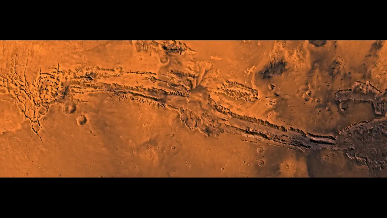 Valles Marineris, em Marte