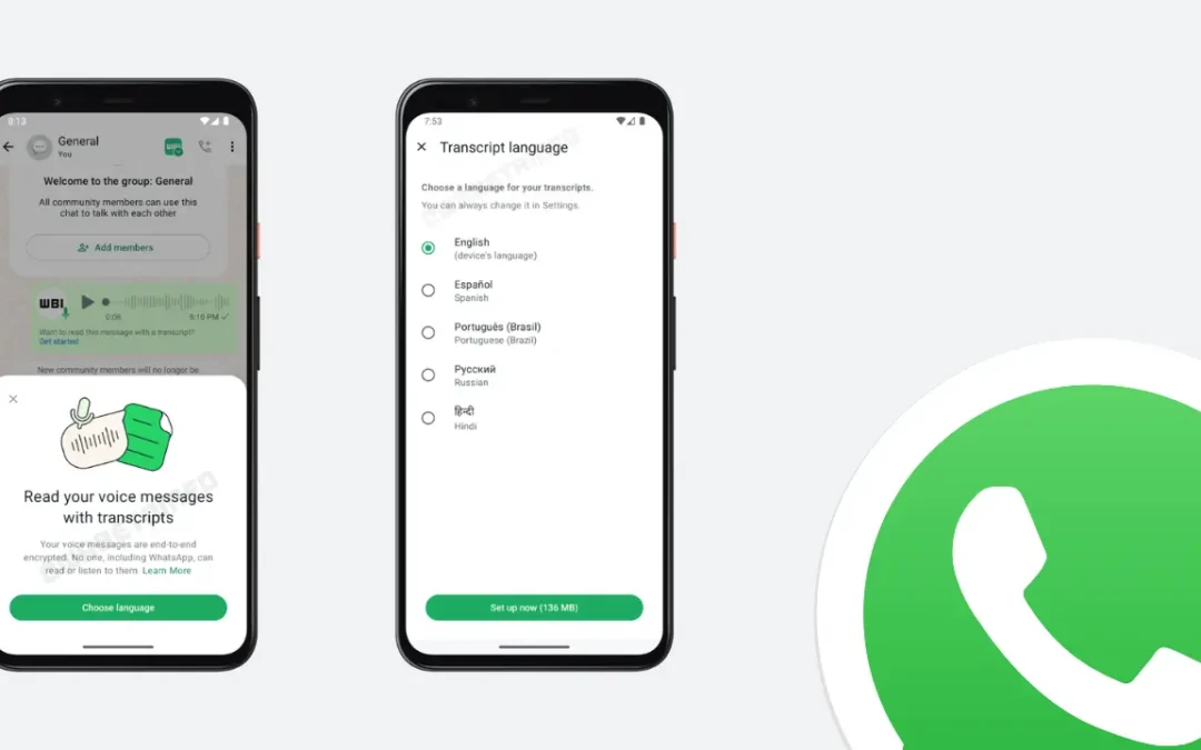 Novidade no WhatsApp: áudios serão convertidos em texto automaticamente